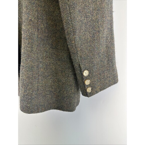 Ramsay of Dublin Wool Blazer Jacket Brown Button Collar Pocket Ireland Women 14 - Picture 7 of 16